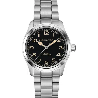 Hamilton Khaki Field Automatic Bracelet Watch, 38mm In Black