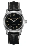 Hamilton Khaki Field Automatic Leather Strap Watch, 42mm