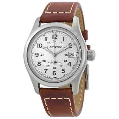 Pre-owned Hamilton Khaki Field Automatic Silver Dial Men's Watch H70455553