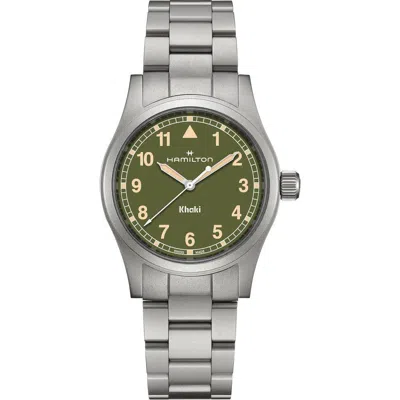 Hamilton Khaki Field Bracelet Watch, 38mm In Green
