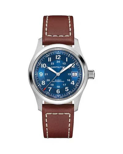 Hamilton Khaki Field Date Automatic Watch, 38mm In Orange