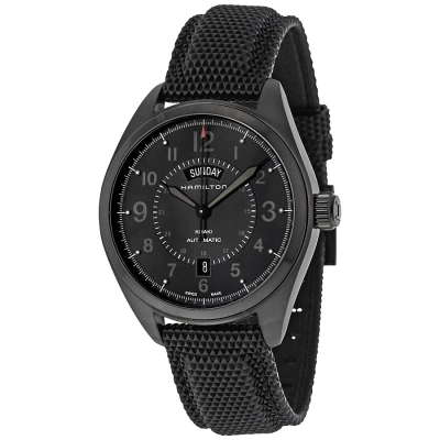 Hamilton Khaki Field Day Date Automatic Men's Watch H70695735 In Black