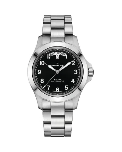 Hamilton Khaki Field Day-date Automatic Watch, 40mm In Black