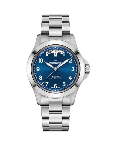 Hamilton Khaki Field Day-date Automatic Watch, 40mm In Metallic