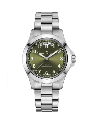 Hamilton Khaki Field Day-date Automatic Watch, 40mm In Metallic