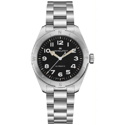 HAMILTON KHAKI FIELD EXPEDITION AUTO 41 MM BLACK DIAL STEEL MEN'S WATCH H70315130