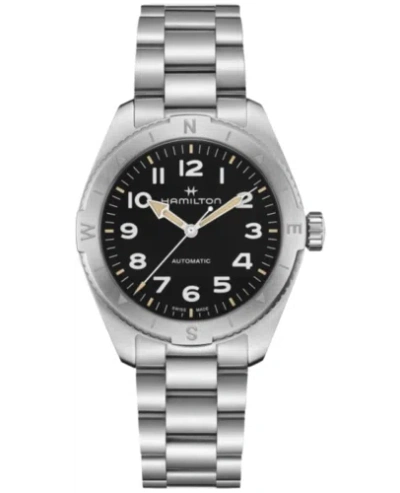 Pre-owned Hamilton Khaki Field Expedition Auto 41 Mm Black Men's Watch H70315130
