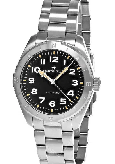 Pre-owned Hamilton Khaki Field Expedition Auto 41mm Black Dial Men's Watch H70315130