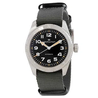 Pre-owned Hamilton Khaki Field Expedition Auto Black Dial Watch H70225930