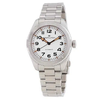 Pre-owned Hamilton Khaki Field Expedition Auto White Dial Watch H70315110