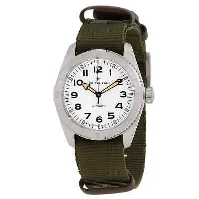 Pre-owned Hamilton Khaki Field Expedition Auto White Dial Watch H70315910