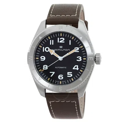 Hamilton Khaki Field Expedition Automatic Black Dial Men's Watch H70315830 In Green