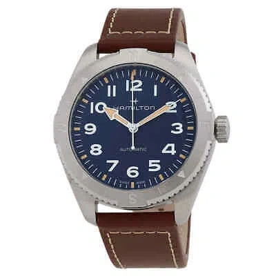 Pre-owned Hamilton Khaki Field Expedition Automatic Blue Dial Men's Watch H70315540