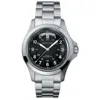 Hamilton Khaki Field King Auto 40mm Day-date Black Dial Men's Watch H64455133 In Black