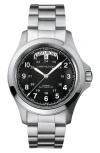 Hamilton Khaki Field King Automatic Bracelet Watch, 40mm In Silver/black/silver