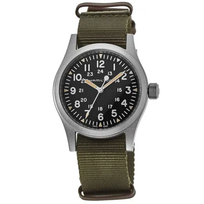 HAMILTON KHAKI FIELD MECHANICAL MANUAL WINDING BLACK DIAL GREEN DIAL MEN'S WATCH H69439931