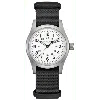 Hamilton Khaki Field Mechanical Manual Winding White Dial Fabric Strap Men's Watch H69439910 In White