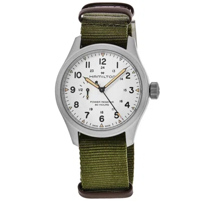 Hamilton Khaki Field Mechanical Power Reserve In White