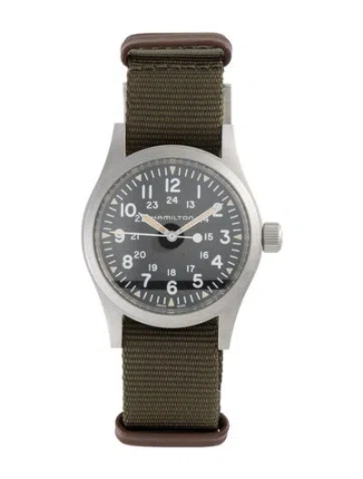 Pre-owned Hamilton Khaki Field Mechanical Watch In Multicolor