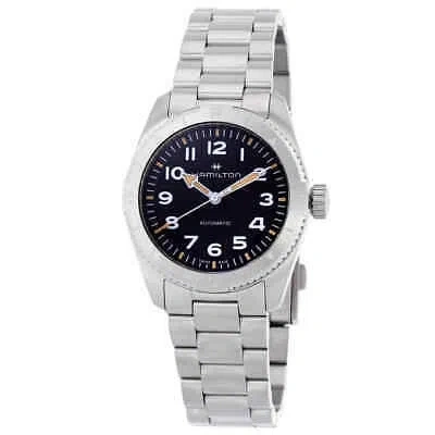 Pre-owned Hamilton Khaki Field Men's Black Watch - H70225130