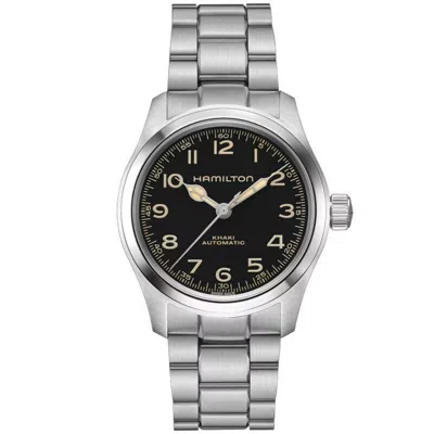 Pre-owned Hamilton Khaki Field Murph 38mm Black Dial Steel Men's Watch H70405130
