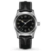 Hamilton Khaki Field Murph Automatic Black Dial Leather Strap Men's Watch H70605731 In Black
