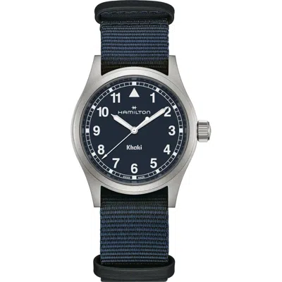 Hamilton Khaki Field Nato Strap Watch, 38mm In Blue