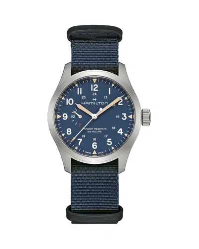 Hamilton Khaki Field Power Reserve Mechanical Watch, 40mm In Brown