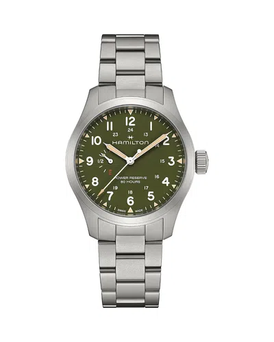 Hamilton Khaki Field Power Reserve Mechanical Watch, 40mm In Neutral