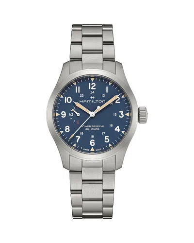 Hamilton Khaki Field Power Reserve Mechanical Watch, 40mm In Orange