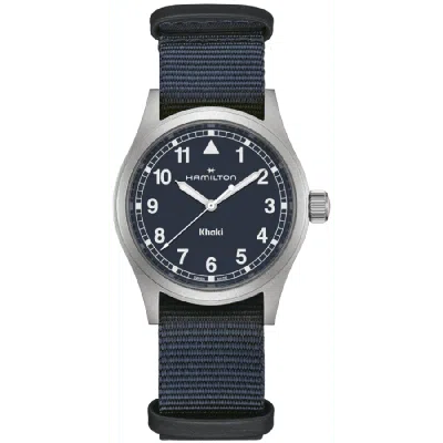 Hamilton Khaki Field Quartz Blue Dial Fabric Strap Men's Watch H69401940