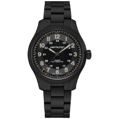 HAMILTON KHAKI FIELD TITANIUM AUTO BLACK DIAL TITANIUM MEN'S WATCH H70665130
