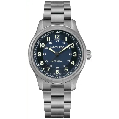 Hamilton Khaki Field Titanium Auto Blue Dial Titanium Men's Watch H70545140