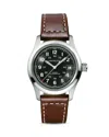 Hamilton Khaki Field King Auto Day-date Black Dial Men's Watch H64455533 In Black/brown