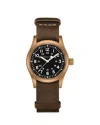 Hamilton Khaki Field Watch, 38mm In Black/brown