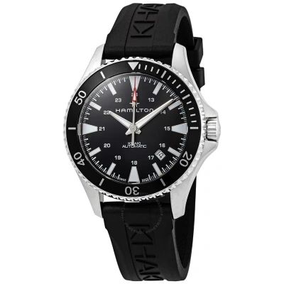 Hamilton Khaki Navy Automatic Black Dial Men's Watch H82335331 In Metallic