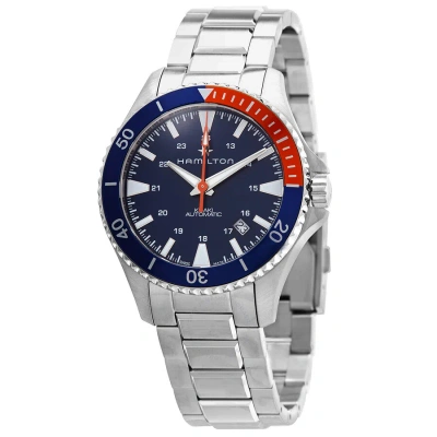 Hamilton Khaki Navy Automatic Blue Dial Men's Watch H82365141 In Metallic