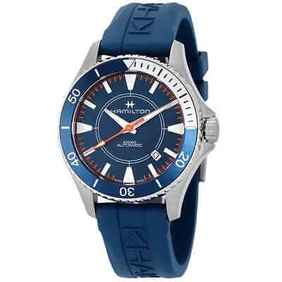 Pre-owned Hamilton Khaki Navy Blue Men's Watch - H82385340