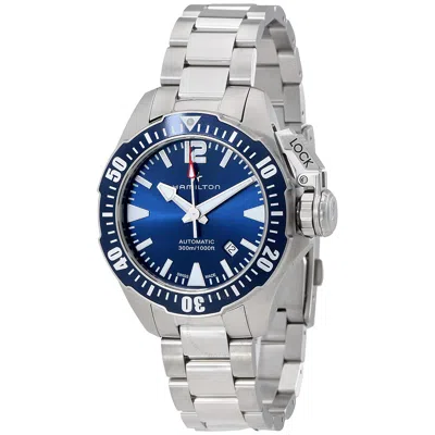 Hamilton Khaki Navy Frogman Automatic Blue Dial Men's Watch H77705145 In Neutral