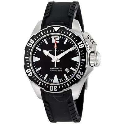 Hamilton Khaki Navy Frogman Automatic Men's Watch H77605335 In Black