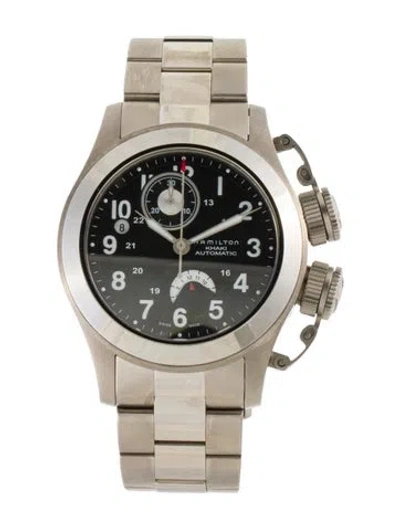 Pre-owned Hamilton Khaki Navy Frogman Watch, 43mm In Multicolor
