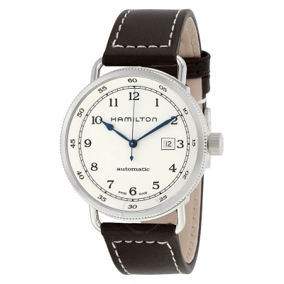 Hamilton Khaki Navy Pioneer Automatic Silver Dial Men's Watch H77715553 In Black