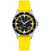 Hamilton Khaki Navy Scuba Auto Automatic Black Dial Yellow Rubber Strap Men's Watch H82395332 In Black