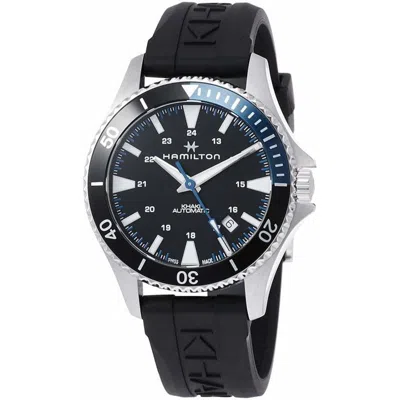 Hamilton Khaki Navy Scuba Auto Black Dial Black Rubber Strap Men's Watch H82315331