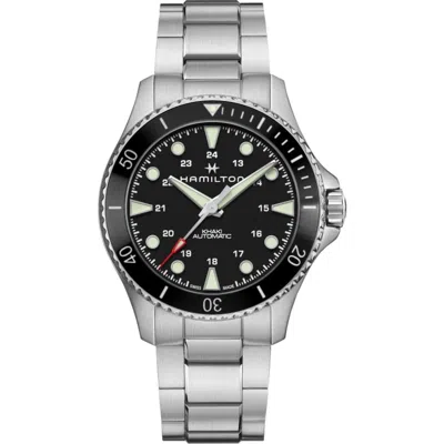 Hamilton Khaki Navy Scuba Auto Black Dial Stainless Steel Men's Watch H82515130