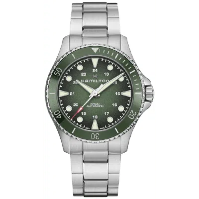 Hamilton Khaki Navy Scuba Auto Green Dial Steel Men's Watch H82525160