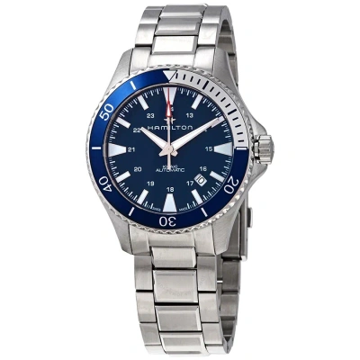 Hamilton Khaki Navy Scuba Automatic Blue Dial Men's Watch H82345141 In White