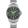 Hamilton Khaki Navy Scuba Auto Green Dial Steel Men's Watch H82525160 In Green