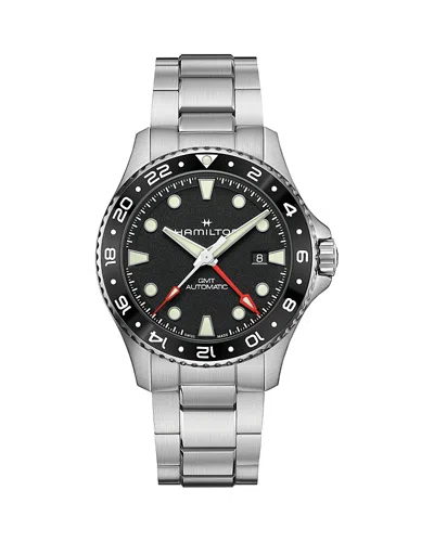 Hamilton Khaki Navy Scuba Gmt Automatic Watch, 43mm In Metallic