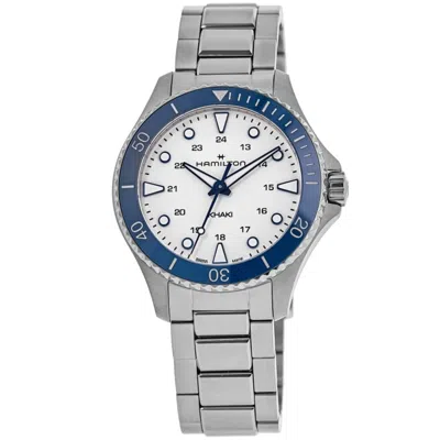 HAMILTON KHAKI NAVY SCUBA QUARTZ SILVER DIAL STEEL MEN'S WATCH H82231150